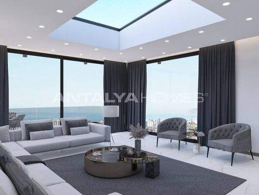 Sea View Houses with Pool for Sale in Alanya