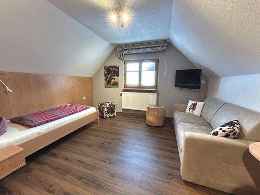 Impression Einzelzimmer im Dachgeschoss