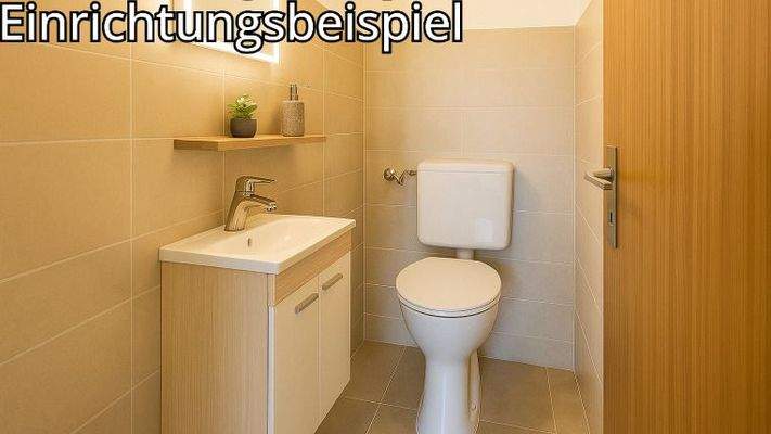 Einrichtungsbeispiel Toilette