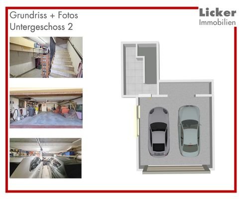 Grundriss + Fotos - Untergeschoss 2