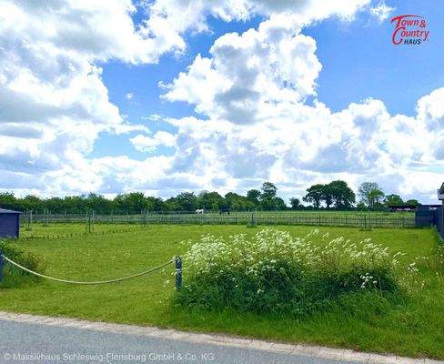 Blick auf das Grundstück