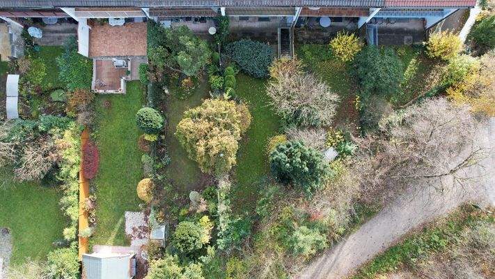 Vogelperspektive Garten