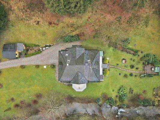 Blick auf das Grundstück