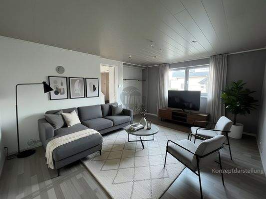 Wohnzimmer Konzeptdarstellung