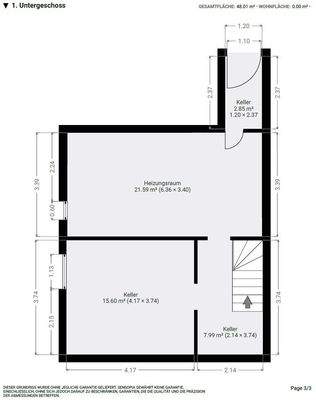 Grundriss Kellergeschoss