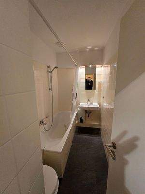 Blick in das Badezimmer