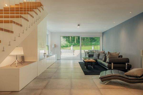 Wohnbereich auf Gartenebene