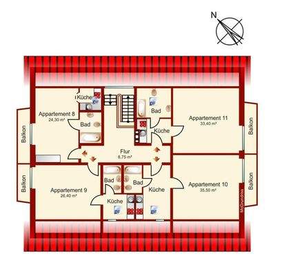 Grundriss Dachgeschoss 