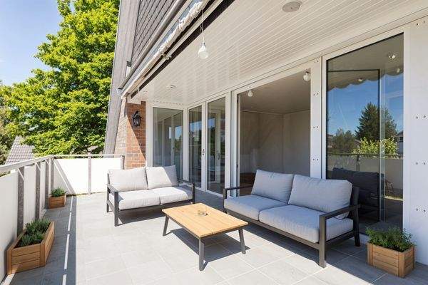 Dachterrasse - Garten, Skandinavisch - (KI generiert)