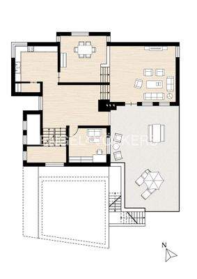 Erdgeschoss mit Terrasse