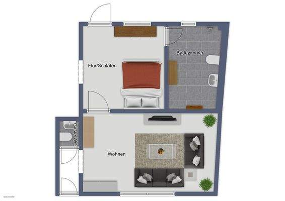 Erdgeschoss Nebengebäude