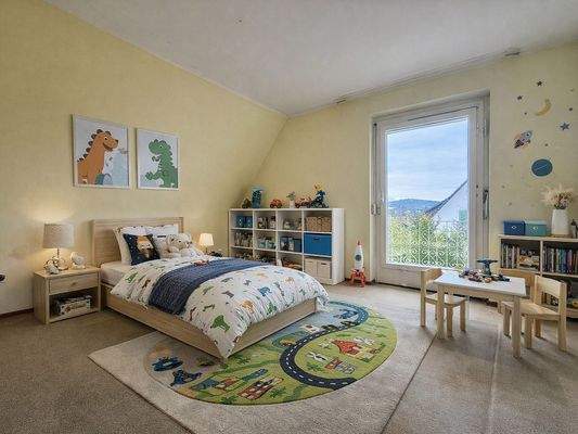 Kinderzimmer (KI möbliert)