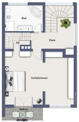 Grundriss beispielmöbliert OG