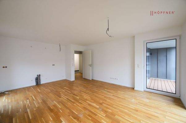 Wohnbereich mit Balkonzugang