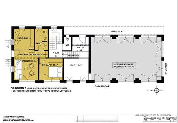 Umbauvorschlag EG Innentreppe