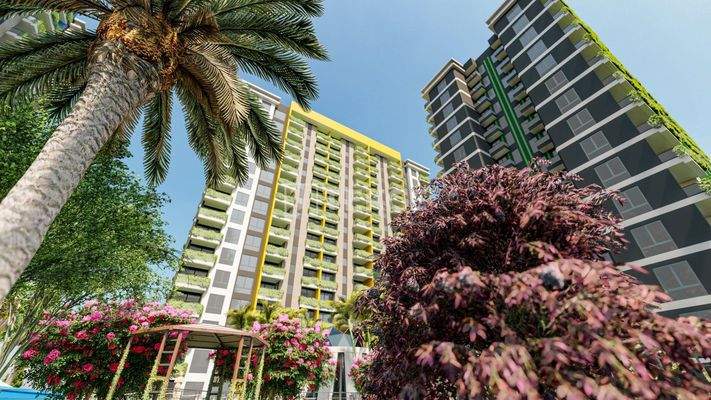 Newly-Built Flats Near the Beach in Çeşmeli Mersin