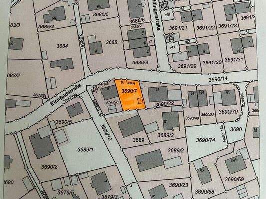 Lageplan Grundstück