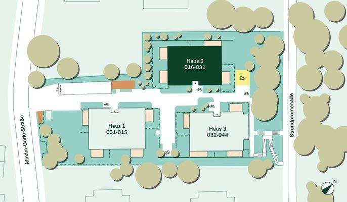 Lage der Ferienwohnung im Quartier