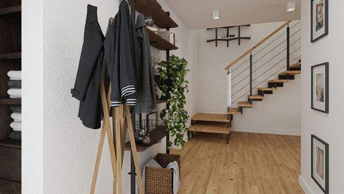 Flur Wohnung 3 im Gebäude 1