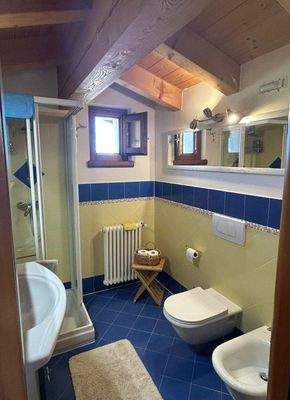 Duschbad im Dachgeschoß
