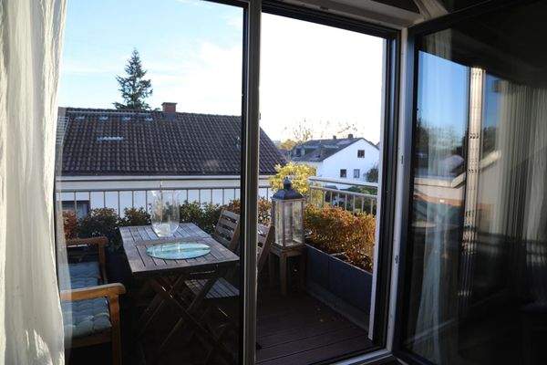 Blick auf den Balkon