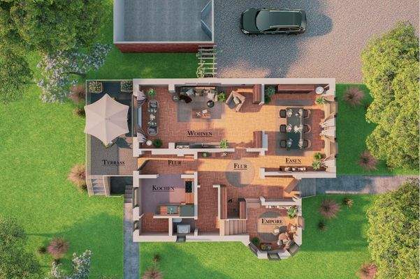 Erdgeschoss - Visualisierung