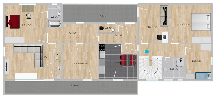Grundriss Dachgeschoss