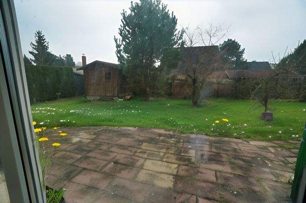 Blick aus dem Wohnzimmerfenster