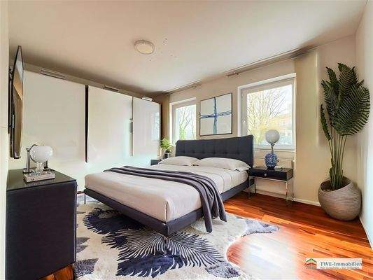 Elternschlafzimmer Obergeschoss (virtual staging)