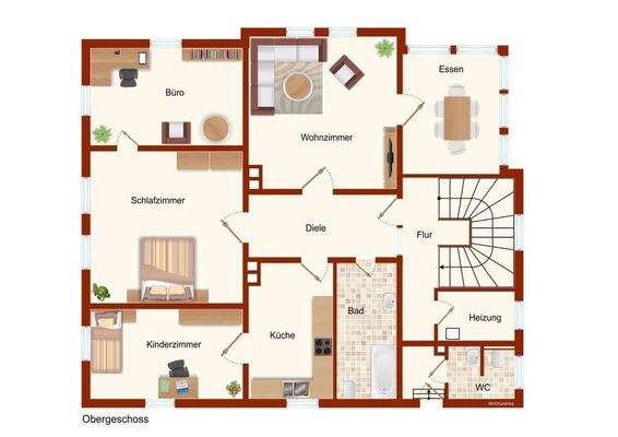 Grundriss Obergeschoss