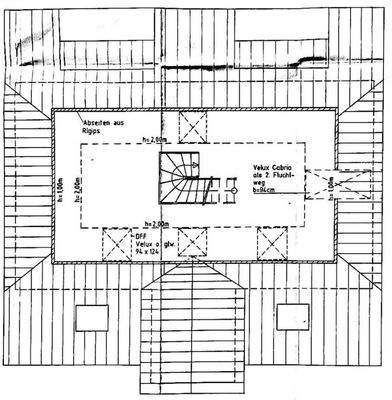 Grundriss Spitzboden