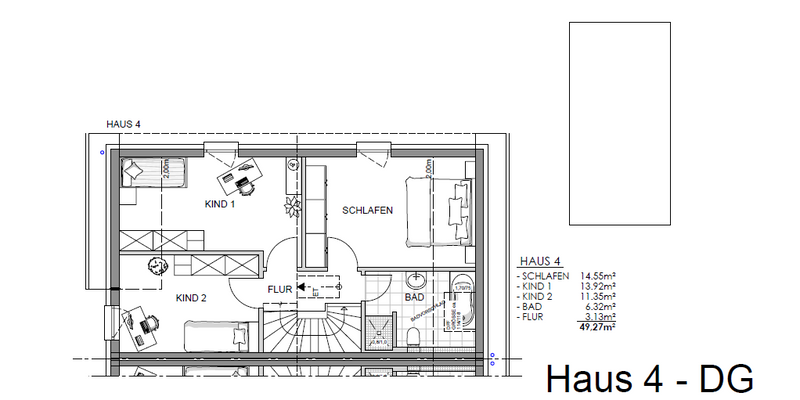 Grundriss Haus 4 DG