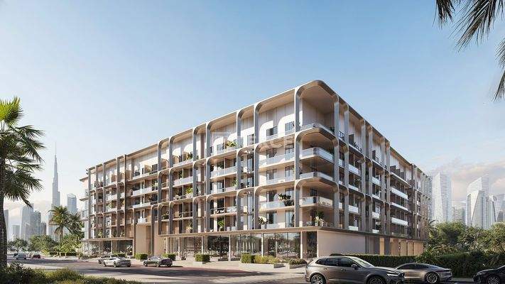 Art Deco Design Apartments with Lagoon Pool in Arjan Dubai