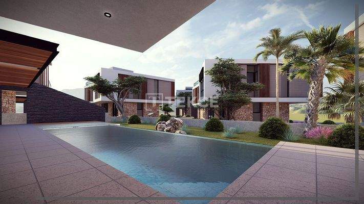 Sea View Houses with Pools in Alsancak North Cyprus