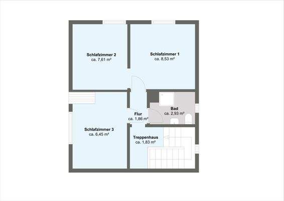 Grundrissplan Dachgeschoss