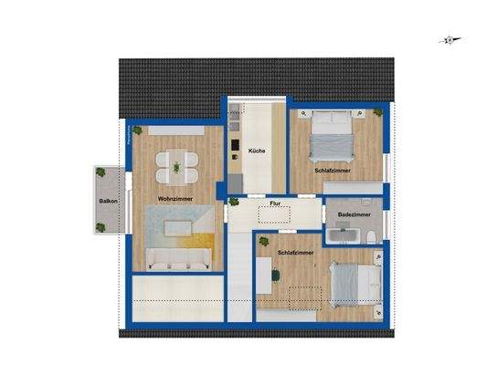 Grundriss Dachgeschoss