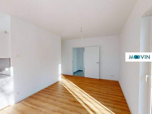 Ansicht IV: Wohn- und Essbereich