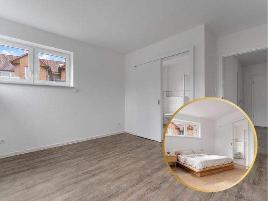 Schlafzimmer mit Bad en Suite