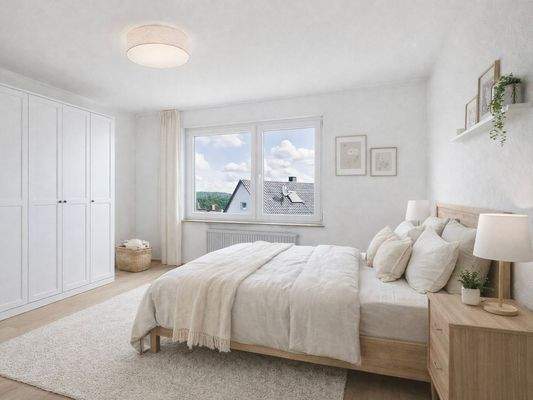 Schlafzimmer (gestaged)