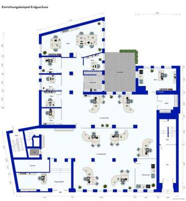 Einrichtungsbeispiel Erdgeschoss