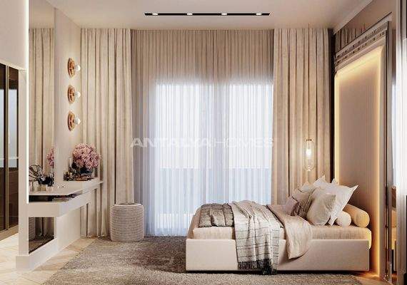 4-Bedroom Houses with Pool and Garden in Dosemealti