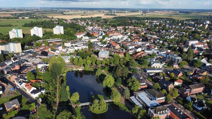 Luftansicht Rosarium Uetersen