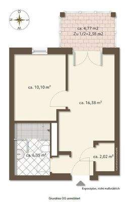 Grundriss 1.OG unmöbliert
