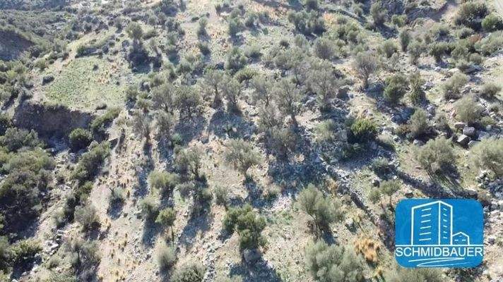 Kreta, Agios Georgios: Fantastisches Grundstück mit Baugenehmigung für ein Haus mit Gästehaus und Swimmingpool