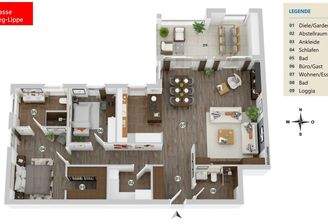 Grundriss Wohnung 6 2. Obergeschoss