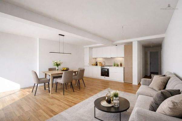 Whg 2 Wohnraum mit Küche 1