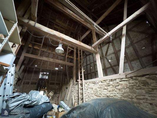 Einblick in die Scheune