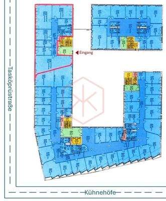 4. Obergeschoss mit ca. 321 m² (Lage)