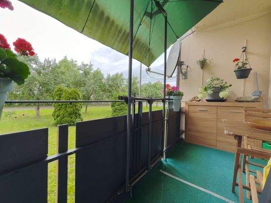 Balkonblick vom Wohnzimmer