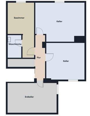 Grundrissplan ohne Maßstab KG